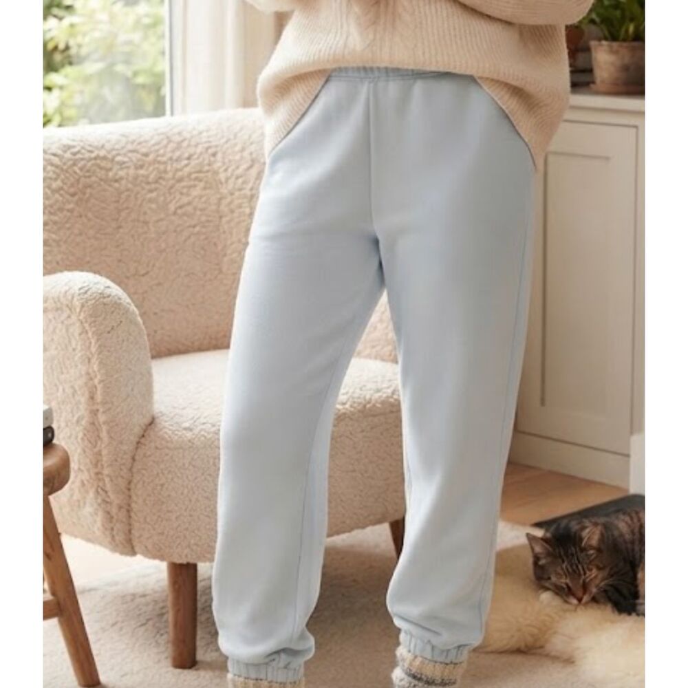 Hollister Adjustable Rise Joggers Womens XS Powder Blue Sweatpants Lounge